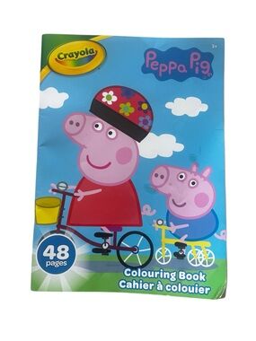 CRAYOLA Peppa Pig Colouring Book - Blue, Pink, Red